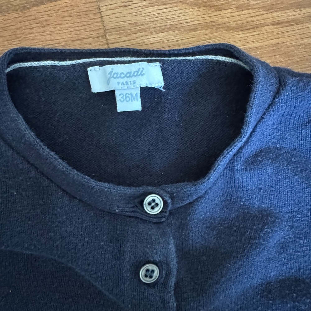 Jacadi Dark Blue Button-Up Top